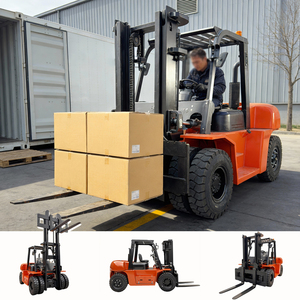 Montacargas de 6 Toneladas Fabricado en Shandong, Montacargas de <span class=keywords><strong>8</strong></span> Toneladas, Montacargas Hidráulico Diésel para Manejo de Equipo Pesado - Product Image 4