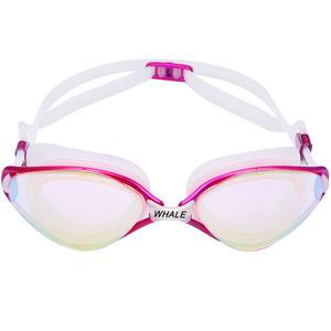 Lunettes de natation Whale avec lentilles PC, étanches, anti-buée, haute définition, vision large, unisexes, pour la compétition - Product Image 3