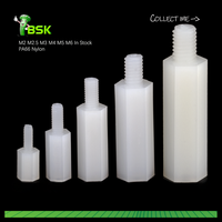 Entretoise mâle-femelle en plastique M2 M2.5 M3 M4 M5 M6 M8 4-40 6-32 8-32 10-32 1/4