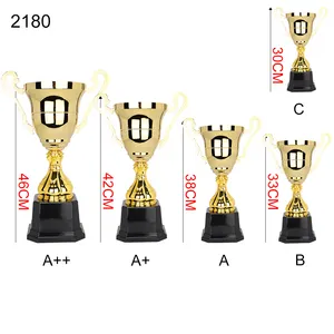 Cúp cup tùy chỉnh huy chương và danh hiệu Brass tượng lưu niệm vàng bạc hoàn thành trang trí kim loại vàng thể thao Trophy cup