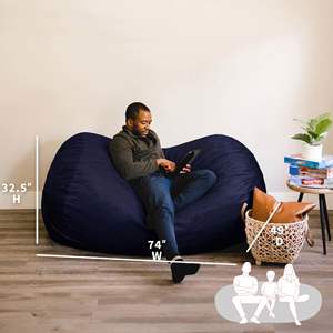 Promotion en gros deux <span class=keywords><strong>places</strong></span> ovale doux <span class=keywords><strong>canapé</strong></span> pouf chaise bleu paresseux <span class=keywords><strong>canapé</strong></span> énorme doux salon sol placé pouf <span class=keywords><strong>canapé</strong></span>-<span class=keywords><strong>lit</strong></span> - Product Image 3