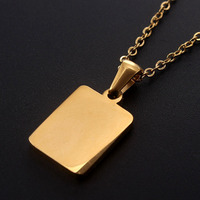 Collar Gargantilla Personalizado con Letra y Nombre Cuadrado para Pareja, Chapado en Oro de 18k, Acero Inoxidable que no Pierde el Brillo, Venta al por Mayor