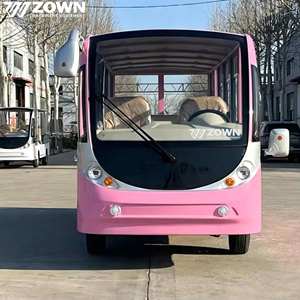 Bus électrique touristique 6 places avec panneaux solaires sur le toit pour le transport touristique de la Villa Flower Lake Camp - Product Image 2