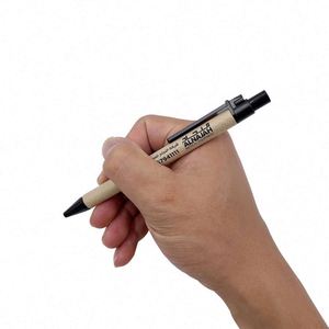 Stylo bille promotionnel écologique en papier kraft recyclé, multifonctionnel, avec logo, pour le sport, largeur d'écriture 0,5 mm - Product Image 6