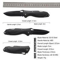 Produits les plus vendus 2025 noir pliant chasse poche survie Camping extérieur randonnée couteau