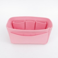 Organisateur de rangement multi-poches en feutre pour sac à main |   Insert de sac à main rose - Personnalisation OEM/ODM disponible