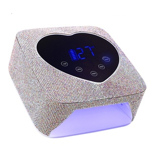 Lampe à ongles UV LED sans fil 72W avec écran cœur, rechargeable, séchoir à vernis gel, lampe de manucure diamant OEM - Product Image 2