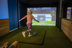 Beliebteste Fußbälle Renn simulator Fußball Tore Spiele Interaktive Projektion Indoor-Spielplatz Vr Spiel Tennis simulator - Product Image 3