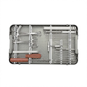 Juego de Cirugía de Tejidos Blandos Veterinarios, Kit de Cirugía Manual de Acero Inoxidable, Certificado CE, Uso Hospitalario, Clase II - Product Image 6