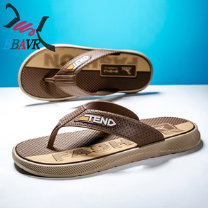 <b>Slippers</b> for Men Summer Wear Non-slip Thick Soft Bottom Wear Resistant Beach Fashion Trend Outdoor Casual Flip-flops for Men - Product Image 3