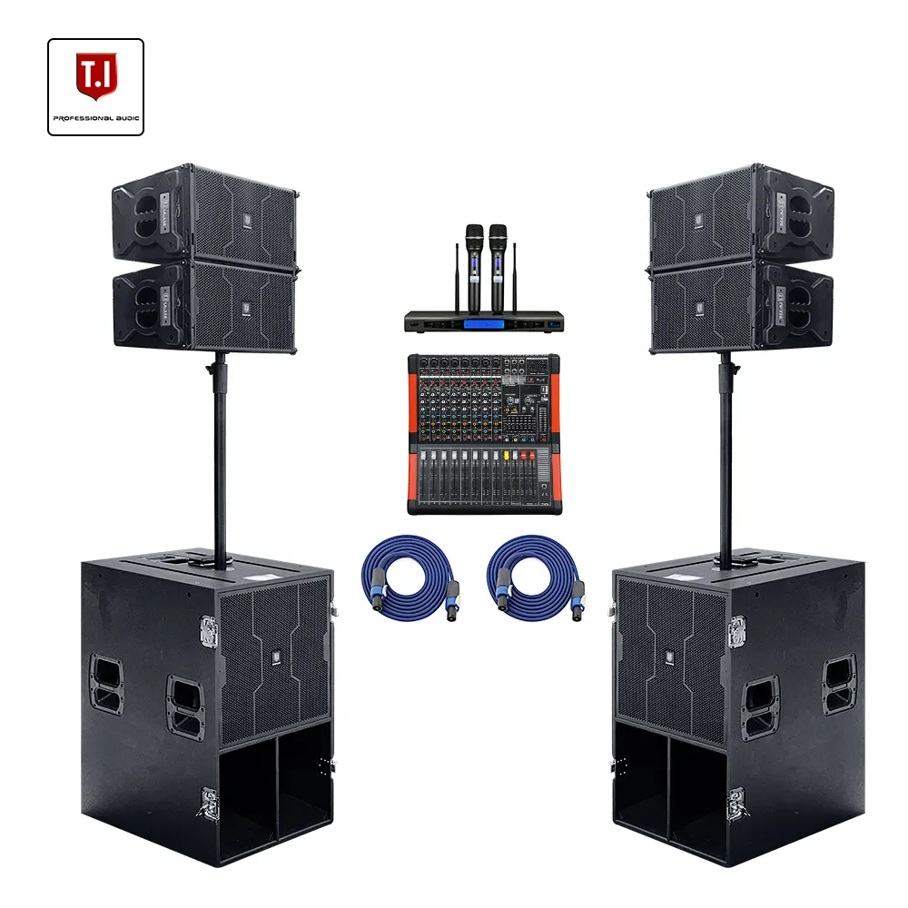 T.I pro audio LA-110 2-Way Line Array Speaker Singal 10-inci Neodymium Woofer sistem suara profesional