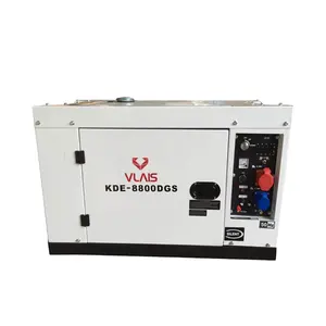 6kW/8kVA 220V/380V single/three phase 50hz diesel generator set auto start with ATS portable generator