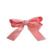 Barrettes élégantes pour cheveux, style français, avec nœuds en tissu et longs rubans pour filles