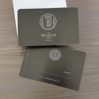 Carte RFID miniature personnalisée en acier inoxydable de 0,5 mm d'épaisseur pour les cartes de membre d'entreprise, les hôtels, avec logo imprimé en sérigraphie, étanche, EM4305