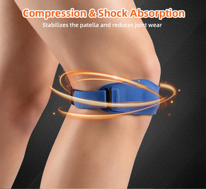 Outdoor Climbing Hiking <b>Running</b> Fitness Summer Adjustable Knee Support Protect Strap Patella Stabilizer - Product Image 1