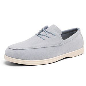 Chaussures décontractées en daim pour hommes avec logo de marque personnalisé, MOQ faible, style de marche luxueux, chaussures habillées de style business - Product Image 2
