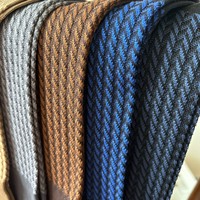 Chaussettes de travail pour hommes en coton mercerisé de qualité supérieure |   Chaussettes habillées à double aiguille à motif chevrons sans couture pour hommes