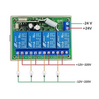 Relais de commande à distance DC12V 433,92 Mhz Module émetteur-récepteur RF Récepteur à distance Interrupteurs de commande à distance DC 12v 24v 36v