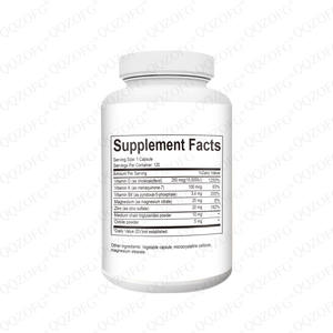 Capsule di Vitamina D3 e K2 OEM con Magnesio, Zinco e Polvere di Ossibile, Integratore Alimentare 10000UI per Porzione, 120 Capsule - Product Image 2