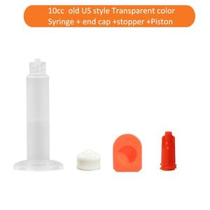 Cartuchos de barril de jeringa estilo antiguo de EE. UU. 3cc 5cc 10cc 30cc 55c Color transparente para equipo dispensador automático de pegamento - Product Image 5