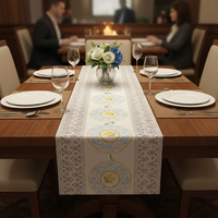 Nappe en PVC de 50 cm, motif végétal, écologique, résistante à la chaleur, imperméable, infroissable, facile à nettoyer, pour cuisine et salle à manger