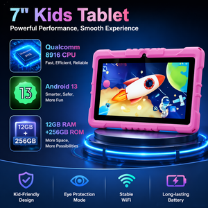 Factory Custom <strong>Cheap</strong> 7 Inch WiFi Kids <strong>Tablet</strong> <strong>Cheap</strong> Android 13 12GB+256GB Educational Eye Protection Children <strong>Tablet</strong> Blue - Product Image 2
