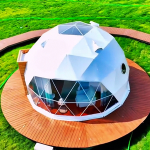 Tenda a Cupola Geodetica per Resort Turistico Eco-Friendly, con Lucernario per Osservare le Stelle, Struttura in Acciaio Zincato per Quattro Stagioni - Product Image 3