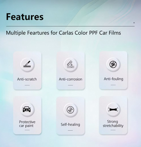 Nurburfilm <span class=keywords><strong>Film</strong></span> de protection de peinture de carrosserie de voiture TPU BOSS 5 ans 7,5 mil 1,52m*15m UV PROOf Changement de couleur - Product Image 5
