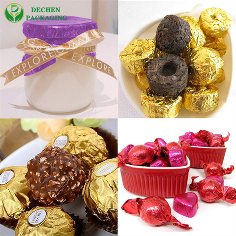 Aluminum Foil Chocolate Wrapping Paper - Food Safe Aluminum Foil Chocolate Wrapping Paper - Food Safe