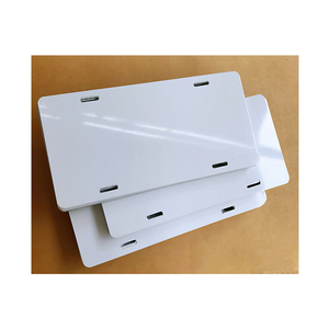 Plaques de licence de voitures en métal blanc, Sublimation en aluminium blanc tendance, modèles de 6 "x 12" x.025" - Product Image 4