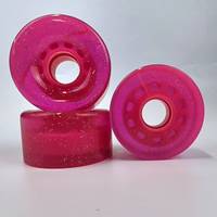 YSMLE Roues de patin à roulettes lumineuses 65mm 62mm 58mm Roues de longboard clignotantes