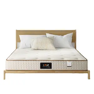 Household furniture Anti allergy bed Folding mattress box Double king bed sheet size Latex gel memory foam sponge mattress