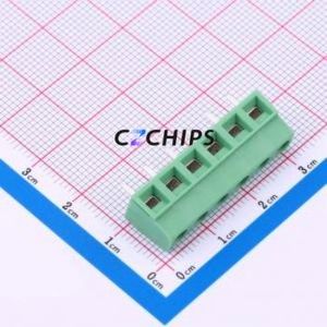 1729160 Screw Terminal Block Through hole Component (THT),P=5.08mm Connector 5.08mm Green Through Hole 6P - Product Image 1