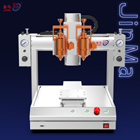 Dispensador de pegamento termofusible automático industrial de doble cabezal y estación única de 0.01ml con componentes de rodamientos y engranajes 220V/110V