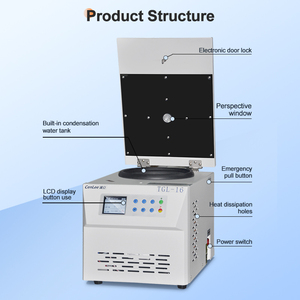 Cenlee <strong>Micro</strong> <strong>High</strong>-<strong>Speed</strong> Electric Laboratory <strong>Centrifuge</strong> 16000r/min <strong>Benchtop</strong> Low Noise Stainless Steel LCD Touch Display for Lab - Product Image 6