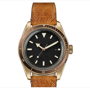 Reloj Automático <span class=keywords><strong>de</strong></span> acero inoxidable para hombre, pulsera mecánica <span class=keywords><strong>de</strong></span> buceo con cuerda automática, marca <span class=keywords><strong>de</strong></span> cuero - Product Image 3