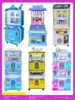 Petite machine à griffes commerciale de table avec lecteur de cartes et accepteur de billets, kit pour confiserie, type UFO Catcher
