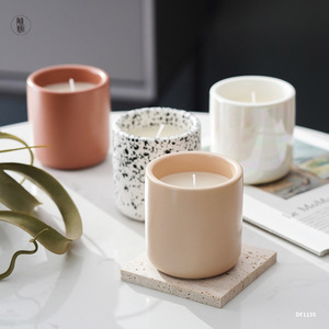 Juego de Portavelas de Cerámica TaoYuan, Portavelas de Cerámica de 10 oz, Decoración del Hogar, Color Personalizado DF1135 - Product Image 3
