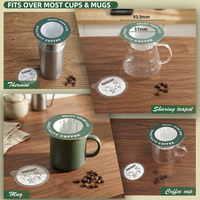 Pot suspendu en forme de soucoupe volante, tasse suspendue, sachet de café filtre avec logo personnalisé