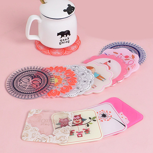 Customized Acrylic Coaster Decorative Tea Coffee Clear Acrylic Coaster Magnetic Closure Cartoon Anime Acrylic Coaster Custom