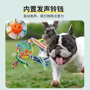 Nouveau son pour animaux de compagnie ballon de football en caoutchouc souple nettoyage des dents jouet à mâcher multifonctionnel pour chien - Product Image 4
