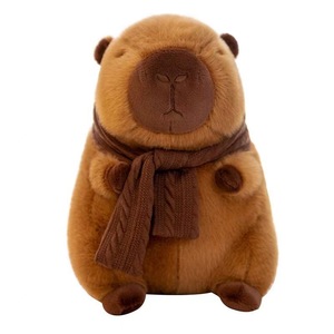 Más vendido: Juguete de peluche de visón feo-adorable, bufanda, muñeco, gorro de cumpleaños, animal de peluche divertido, capibara de peluche con mocos - Product Image 5
