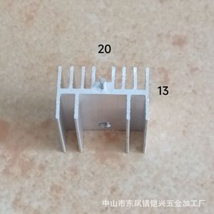 Aluminum <b>Heat</b> Sink 20x13x20 25mm For To220 Transistor Mosfet Schottky Thyristor Electron <b>Tube</b> Cooling - Product Image 3