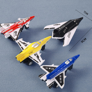 Venta caliente juguetes a granel niños juguetes promocionales avión de combate militar tirar hacia atrás mini avión barato pequeño avión de plástico de juguete - Product Image 2