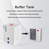 Réservoir d'eau thermique carré personnalisé de 50 litres en acier inoxydable pour hôtel et usage domestique, pompe à chaleur air-eau solaire électrique