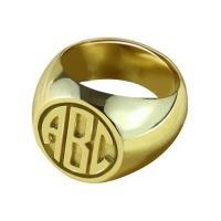 Herren Wolfram-Siegelring mit Gravur Personalisierter Schmuck mit Individueller Gravur Kleine Stückzahl Logo-Anpassung Fabrikfertigung