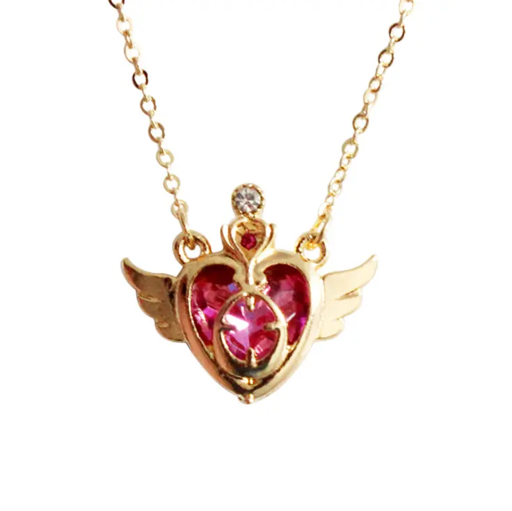 UFOGIFT Sailor Moon Usagi with Cat Key Chain Keyring Necklace Sailor Moon Accesorios