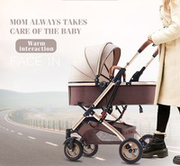 JXB 2025 Poussette pour bébé légère à haute vue Offre Spéciale Bothway Design pliant pour les nouveau-nés assis et couché Bothway
