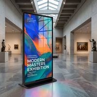 Kiosco de Publicidad Digital de Pantalla Completa de 55 65 75 85 98 Pulgadas, Pantalla LCD Táctil Interactiva para Uso en Centros Comerciales