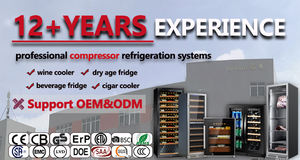 <span class=keywords><strong>Vente</strong></span> d'usine double zone autoportant lumière bleue réfrigérateur de cave à <span class=keywords><strong>vin</strong></span> à compresseur - Product Image 6